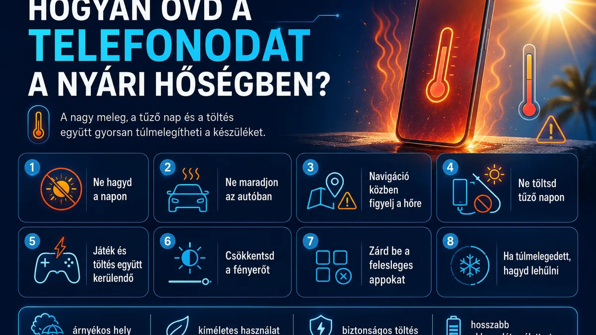 Hogyan óvd a telefonodat a nyári hőségben?